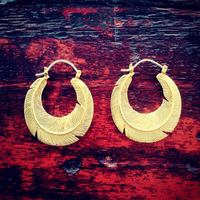 Feather Wrap Hoop (silver) - Thumbnail 1