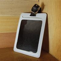 Vintage Retro Camera Personalised PU Leather Luggage Tag, Travel Tag, Bag Tag, custom name monogram initial (S-008) - Thumbnail 3