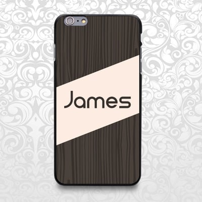 Wood pattern texture geometric case custom name for iphone 7/6/6s/5/5s/5c, samsung s6/note5, sony, lg nexus, nokia lumia, htc one, moto x (bcbl-12) - Thumbnail 3