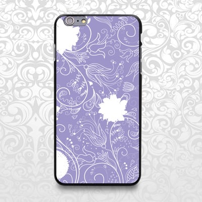 Purple seamless floral pattern case for iphone 7/6/6s/5/5s/5c, samsung s6/note5, sony, lg nexus, nokia lumia, htc one, moto x (bcbl-14) - Thumbnail 4