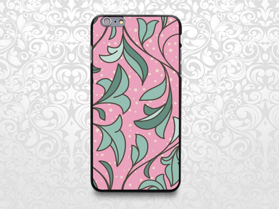 Leave seamless pattern case for iPhone 7/6/6s/5/5s/5c, Samsung S6/Note5, Sony, LG Nexus, Nokia Lumia, HTC One, Moto X (BCBL-21)