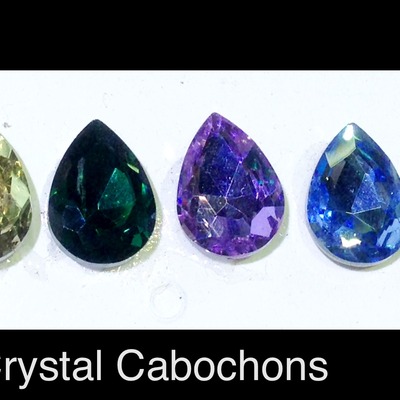 Teardrop czech crystal (faceted) 10mm x 14mm - Thumbnail 4