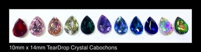 TearDrop czech crystal (faceted) 10mm x 14mm