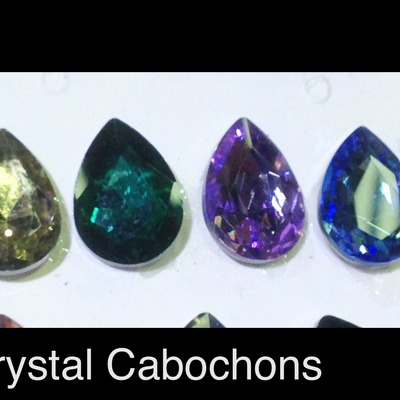 Teardrop czech crystal (faceted) 13mm x 18mm