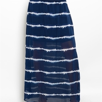 Navy & White Maxi Skirt