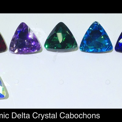 Cosmic delta crystal cabochons 23mm x 23mm - Thumbnail 1