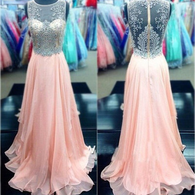Beading prom dress,high quality prom dress,chiffon prom dress,a-line prom dress,150330009
