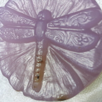 Dragonfly glycerin bar round in " Super Shea Lavender" - Thumbnail 1