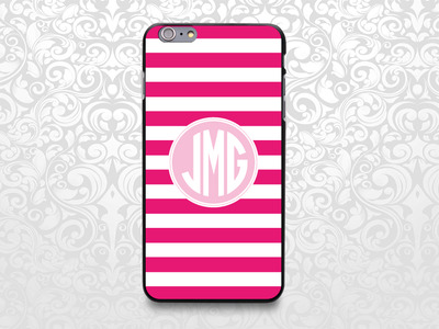 Colorful stripes monogram custom name case for iPhone 7/6/6s/5/5s/5c, Samsung S6/Note5, Sony, LG Nexus, Nokia Lumia, HTC One, Moto X (BCBL-43)