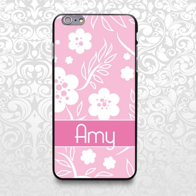 Floral tribal pattern custom name case for iphone 7/6/6s/5/5s/5c, samsung s6/note5, sony, lg nexus, nokia lumia, htc one, moto x (bcbl-53) - Thumbnail 1