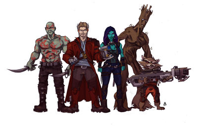 Galaxy guarding guys an gals PRINT