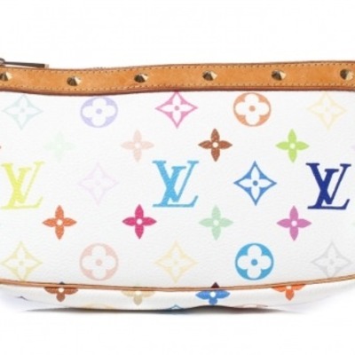 Louis vuitton white monogram pouchette