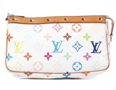 Louis vuitton white monogram pouchette