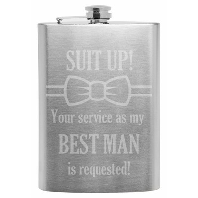 Will you be my best man stainless steel flask