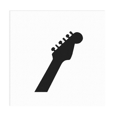 Guitar neck vinyl decal