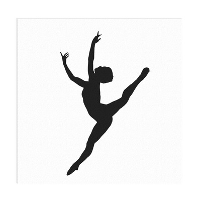 Ballet dancer 1 vinyl decal
