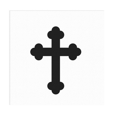 Fancy cross 1 vinyl decal