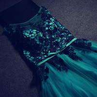 Charming Prom Dress,Appliques Prom Dress,A-Line Prom Dress,Tulle Prom Dress,15040101 - Thumbnail 1