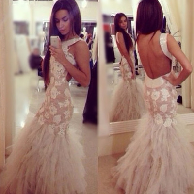 Sexy prom dress,backless prom dress,sequined prom dress,mermaid prom dress,15040127