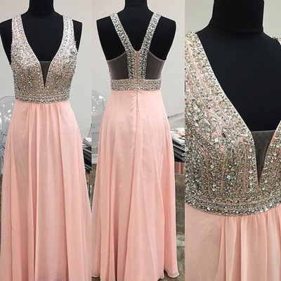 Fashion prom dress,sequined prom dress,v-neck prom dress,high quality prom dress,15040136