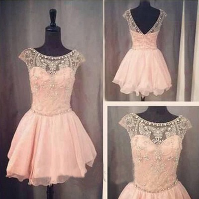 pink prom dress, short prom dress, cute prom dress, cheap prom dress, pretty prom dress, homecoming prom dress, BD14407