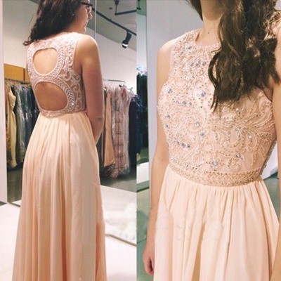 pink prom dress, long prom dress, backless prom dress, free custom prom dress, prom dresses 2018, BD14410
