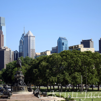 Philadelphia skyline 11x14