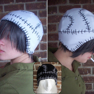 Stein stitch fleece hat