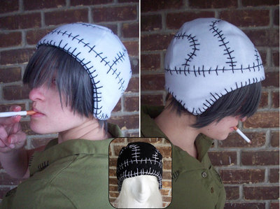 Stein stitch fleece hat