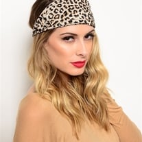 Leopard Print Headband - Assorted Colors