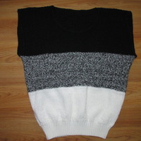 Sz Large 80s/90s Vintage Vest Sleeveless Sweater - Thumbnail 1