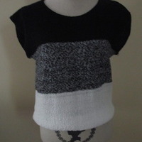Sz Large 80s/90s Vintage Vest Sleeveless Sweater - Thumbnail 2