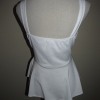 Size Large Peplum Tank Top - Thumbnail 3