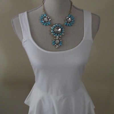 Size large peplum tank top