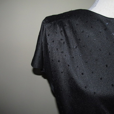 Size l vintage sequin flare dress