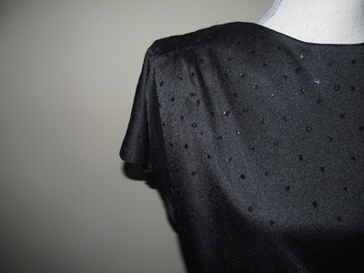 Size L Vintage Sequin Flare Dress