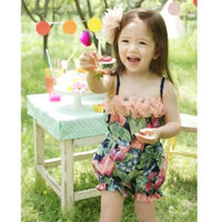 Floral Romper Shorts - Thumbnail 1