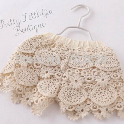 Girl crochet shorts
