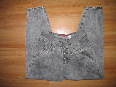 Size 13/14 Vintage Acid Wash High Waist Jeans