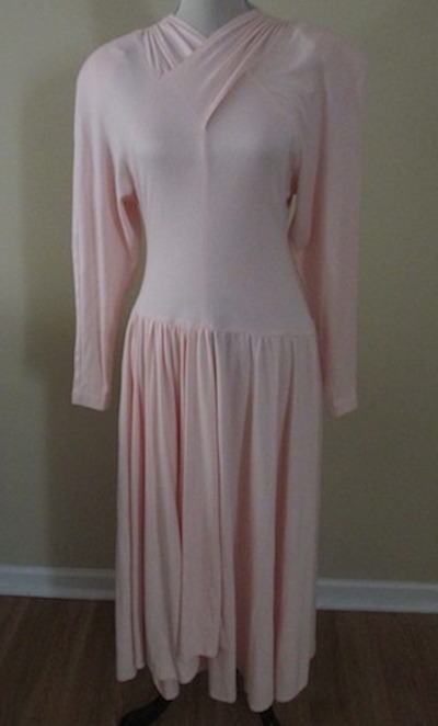 Size M 80's Vintage Maxi Dress