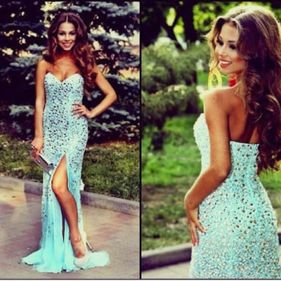 Blue prom dress, long prom dress, prom dress, affordable prom dress, custom prom dresses, sweetheart prom dress,15040608