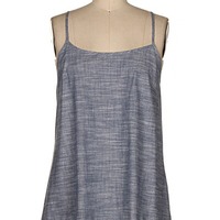 Chambray Tassel Tank - Thumbnail 1