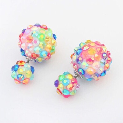 Adorable rainbow stud earrings