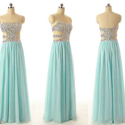 Blue prom dress, long prom dress, chiffon prom dress, sexy prom dress, 2018 prom dress, bd14429