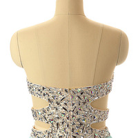 Blue prom dress, long prom dress, chiffon prom dress, sexy prom dress, 2018 prom dress, BD14429 - Thumbnail 3