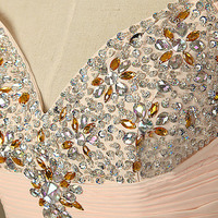 long prom dress, pink prom dress, cheap prom dress, custom prom dress, 2018 prom dress, BD14438 - Thumbnail 1