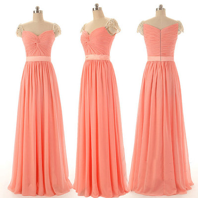 Pink prom dress, long prom dress, prom dress , cheap prom dress, chiffon prom dresses, long bridesmaid dress, bd14440