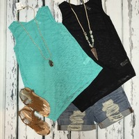 Asymmetric Knit Tanks - Thumbnail 3