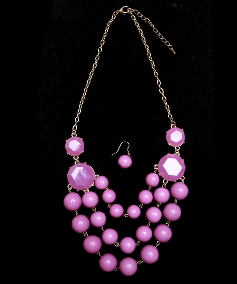 Candy Drops Necklace & Earring Set