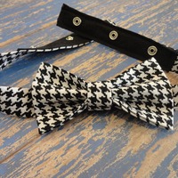 Mini Hounds Tooth Bow Tie - Thumbnail 1
